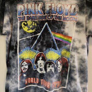 Pink Floyd The Dark Side Of The Moon  Unisex Adult T-Shirt Sz S Tie Dye Cotton